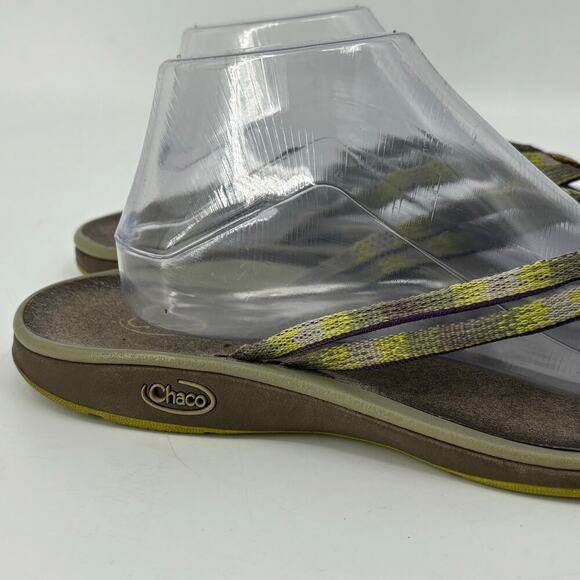 Chaco Thong Sandal Comfort Beachy Flip Flop Green Women's Size 9 - Picture 2 of 11